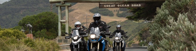 Riding along the Great Ocean Road